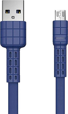 Remax Armor RC-116m Plat USB 2.0 spre micro USB Cablu Albastru 1m 1buc