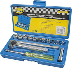 Benson 010395 Ratschen- und Steckschlüssel-Set 1/4" 17 Stück Benson 010395 Ratschen- und Steckschlüssel-Set 1/4" 17 Stück