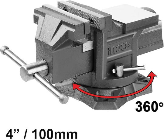 Ingco Swivel Base Vise 100mm HBV084