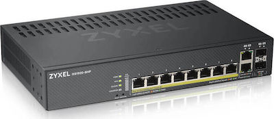 Zyxel GS1920-8HPV2 Managed L2 PoE+ Switch με 8 Θύρες Gigabit (1Gbps) Ethernet