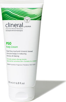 Ahava Clineral Pso Body Cream Hidratantă Crema de Regenerare pentru Piele Uscată 200ml