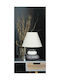 Rabalux Salem Ceramic Table Lamp for Socket E14 with White Shade and Multicolor Base