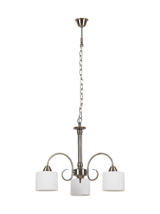 Rabalux Pendant Light Three-Light for Socket E27 Bronze