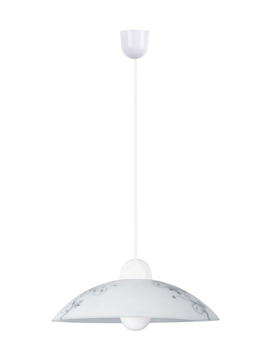 Rabalux Μοντέρνο Κρεμαστό Φωτιστικό Μονόφωτο Καμπάνα με Ντουί E27 σε Λευκό Χρώμα