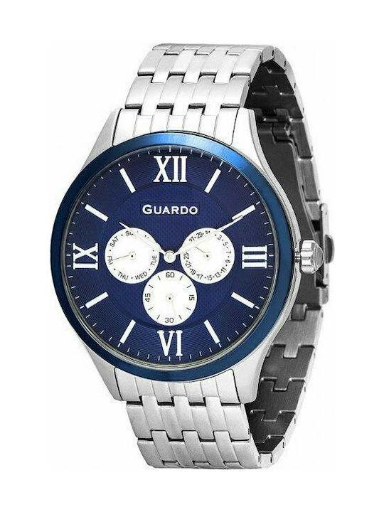 Guardo Watch Battery with Silver Metal Bracelet 111653