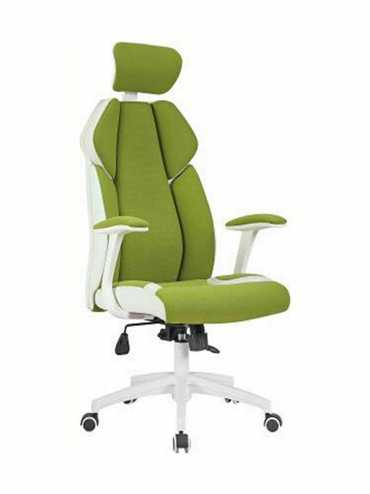 Καρέκλα Γραφείου με Ανάκλιση Ζηνοβία Πράσινη ArteLibre
