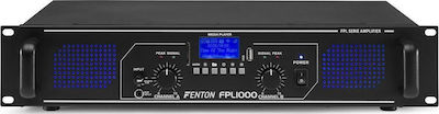 Fenton FPL1000 Τελικός Ενισχυτής PA 2 Καναλιών 500W/4Ω με Σύστημα Ψύξης και Συνδέσεις USB/Bluetooth