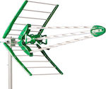 Ikusi FLΑSΗD LΤΕ Outdoor TV Antenna (without power supply) Green Connection via Coaxial Cable