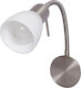 Rabalux Soma Classic Lamp Wall Socket with Socket E14 and Switch Silver 22.5x20.5x8cm