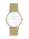 Oozoo Watch with Gold Metal Bracelet