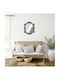 Homeplus Wall Mirror Oval with Gold Plastic Frame 75x60cm 1pcs