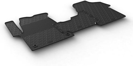 Mark Car Mats Raised Sides Rubber Citroen Jumpy 2016+ Peugeot Expert 2016+ Toyota Proace 04/2016+ Peugeot Traveller 04/2016+ Custom Black Colour Fastenings Lampa 3 Pieces