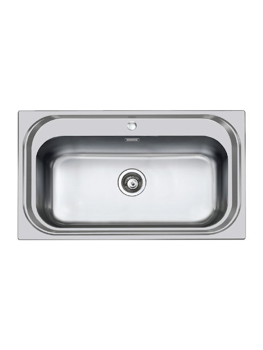 Foster 1000 Drop-In Sink Inox Satin W86xD50cm Silver