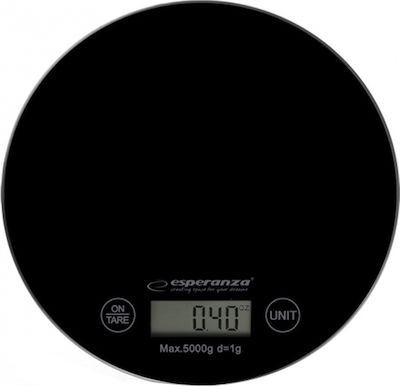 Esperanza EKS003 Digital Kitchen Scale 1gr/5kg Black EKS003K