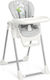 Cam Pappananna Foldable Highchair with Metal Frame & Fabric Seat Gray