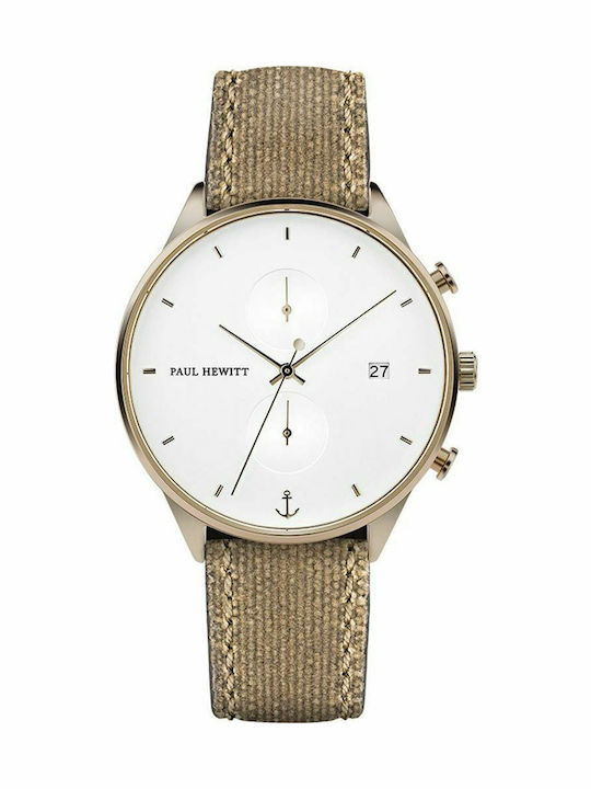 Paul Hewitt Chrono Line Uhr Batterie mit Stoffarmband