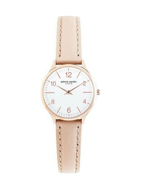 Pierre Cardin Watch with Pink Leather Strap PC902682F110