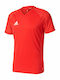 Adidas Tiro 17 Soccer Jersey Bărbați T-shirt Sportiv cu Mânecă Scurtă cu Decolteu în V Roșu