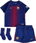 Nike Βarcelona 2017 Home Kit Παιδικό Σετ Εμφάνισης Ποδοσφαίρου