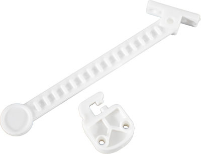 Just Baby Window Protector with Screws, βιδωτό, βιδωτο made of Plastic in White Color 1pcs