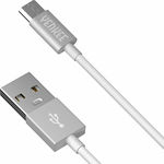 Yenkee Regular USB 2.0 to micro USB Cable Λευκό 2m (YCU 222 WSR)