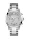 Guess Men's Watch 42mm Chronograph Battery with Silver Metal Bracelet