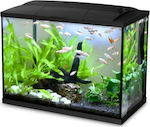 Hailea K-60 Aquarium mit einer Kapazität von 60Es mit Beleuchtung, Filter und 59x31x45.6cm. Schwarz