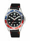 Q&Q Men's Watch 43mm Battery with Black Leather Strap