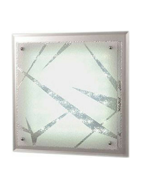 Fabas Luce Galaxy Modern Glass Ceiling Light with Integrated LED 26pcs Silver