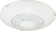 Fabas Luce Momo Classic Glass Ceiling Light with Integrated LED Silver