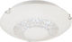Fabas Luce Momo Deckenleuchte Silber mit Integrierter LED