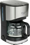 Adler AD-4407 AD 4407 Mașină de cafea cu filtru 550W Argint