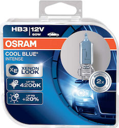 Osram Lămpi Autoturismului Cool Blue Intense HB3-9005 Halogen 4200K Alb natural 12V 60W 2buc