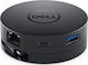 Dell DA300 USB-C / USB-A Docking Station με HDMI 4K PD Ethernet Μαύρο