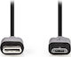 Nedis USB 2.0 Кабел USB-C Мъжки - Микро USB-B 60W Черен 1м CCGP60750BK10