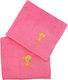 Viopros Set de prosoape pentru copii 2pcs Fuchsia De greutate 450gr/m²