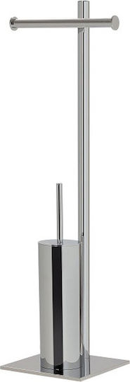 Sealskin Tube Σετ Αξεσουάρ Μπάνιου Μεταλλικό Ασημί 2τμχ