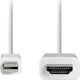 Nedis Kabel Mini-DisplayPort-Stecker - HDMI-Stecker 2m Weiß (CCGP37600WT20)