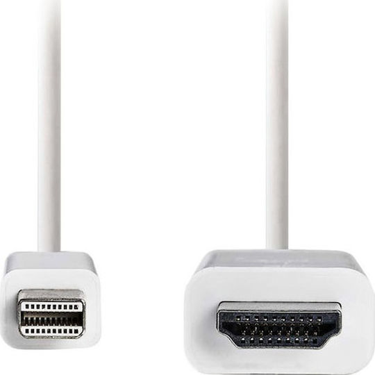 Nedis Kabel Mini-DisplayPort-Stecker - HDMI-Stecker 2m Weiß (CCGP37600WT20)