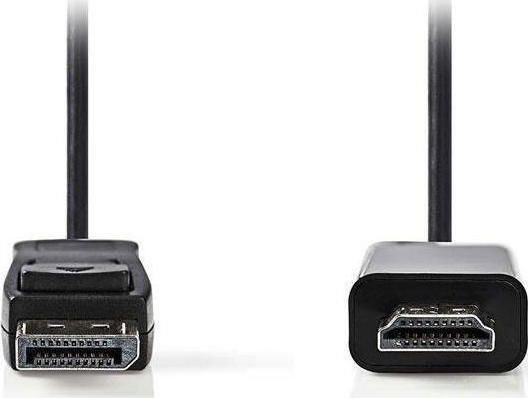 Nedis Cable DisplayPort male - HDMI male 1m (CCGP37100BK10)