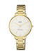 Q&Q Watch with Gold Metal Bracelet