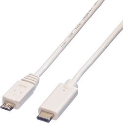Roline USB 2.0 USB-C male - micro USB-B 1m (11.99.9020-10) Roline USB 2.0 USB-C male - micro USB-B 1m (11.99.9020-10)