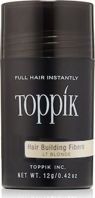 Toppik Ίνες Κάλυψης Αραίωσης Μαλλιών με Κερατίνη Hair Building Fibers Regular Blonde 12gr