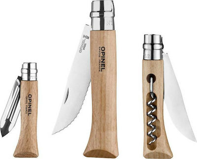 Opinel Nomad Cooking Kit Unealtă Multifuncțională Maro cu Lamă din Oțel inoxidabil