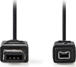 Nedis FireWire Kabel 4-poliger Stecker - 6-poliger Stecker 2m