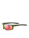 Uvex Sportstyle 225 Men's Sunglasses with Green Plastic Frame and Red Lens S5320257716