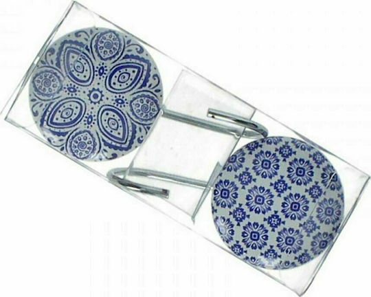 Zaros Double Wall-Mounted Bathroom Hook ​15x15cm Blue