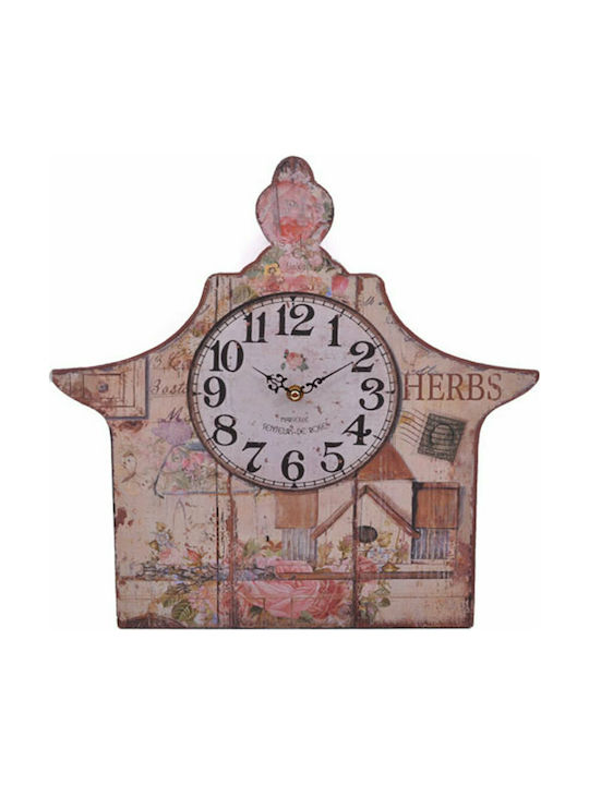 Fylliana Antikes Wanduhr Hölzernes Mehrfarbig 39x40cm