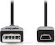 Nedis USB 2.0 Cable USB-A male - mini USB-B male 3m (CCGP60300BK30)