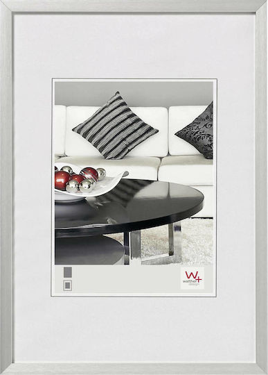 Walther Wall-mounted Picture Frame Metallic with Silver Frame